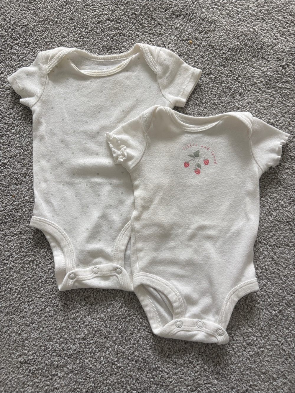 Carter's Baby Girls Short-Sleeve Onesies- 2-Pack